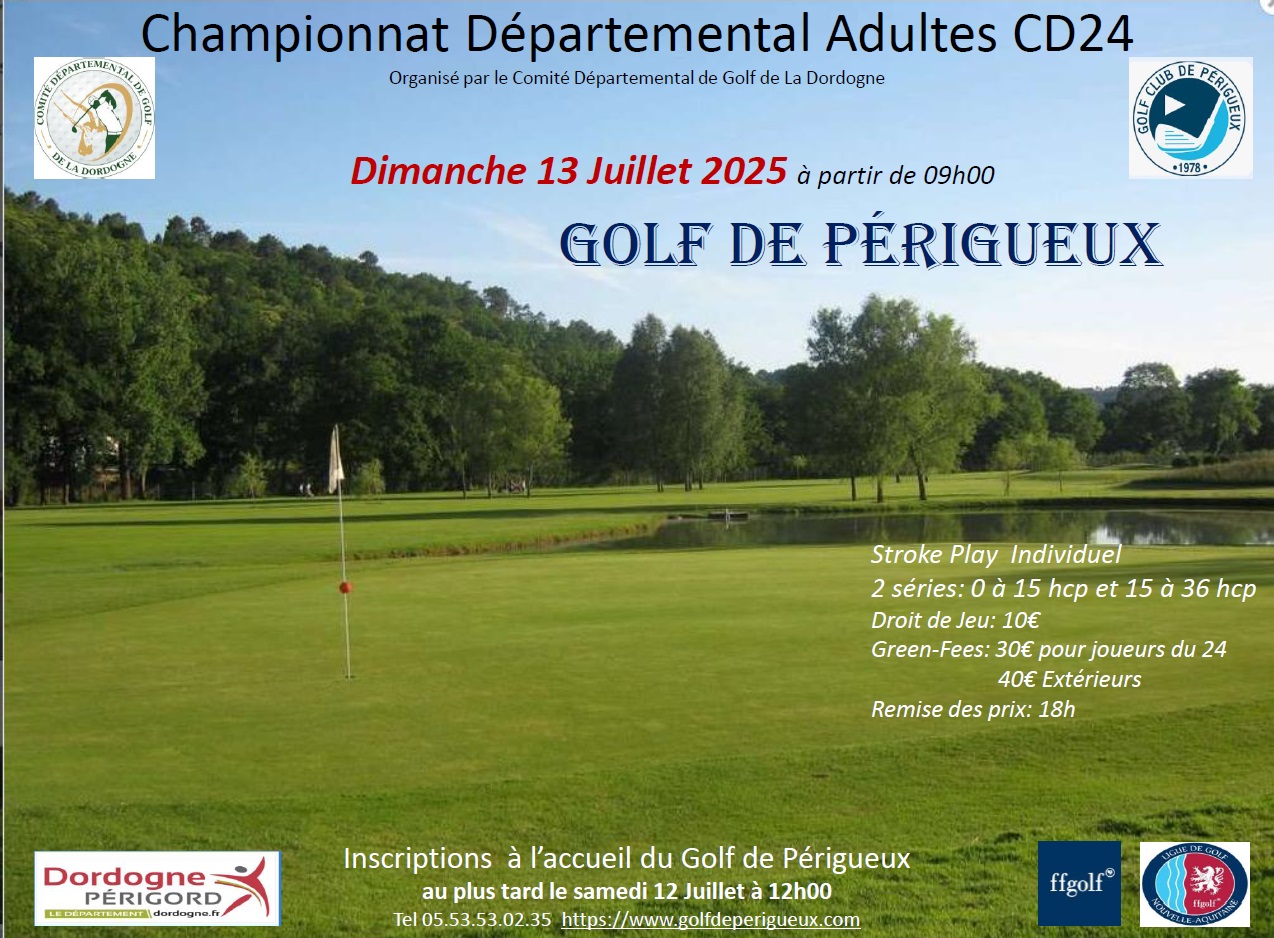 Chapionnatdordogne Comité de Golf de la Dordogne